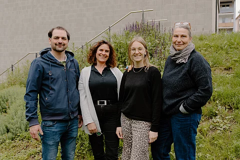 Das Foto zeigt das Team der Schulsozialarbeit: Jochen Stähle, Swantje Dalberg, Maike Günter und Simone Brudy.