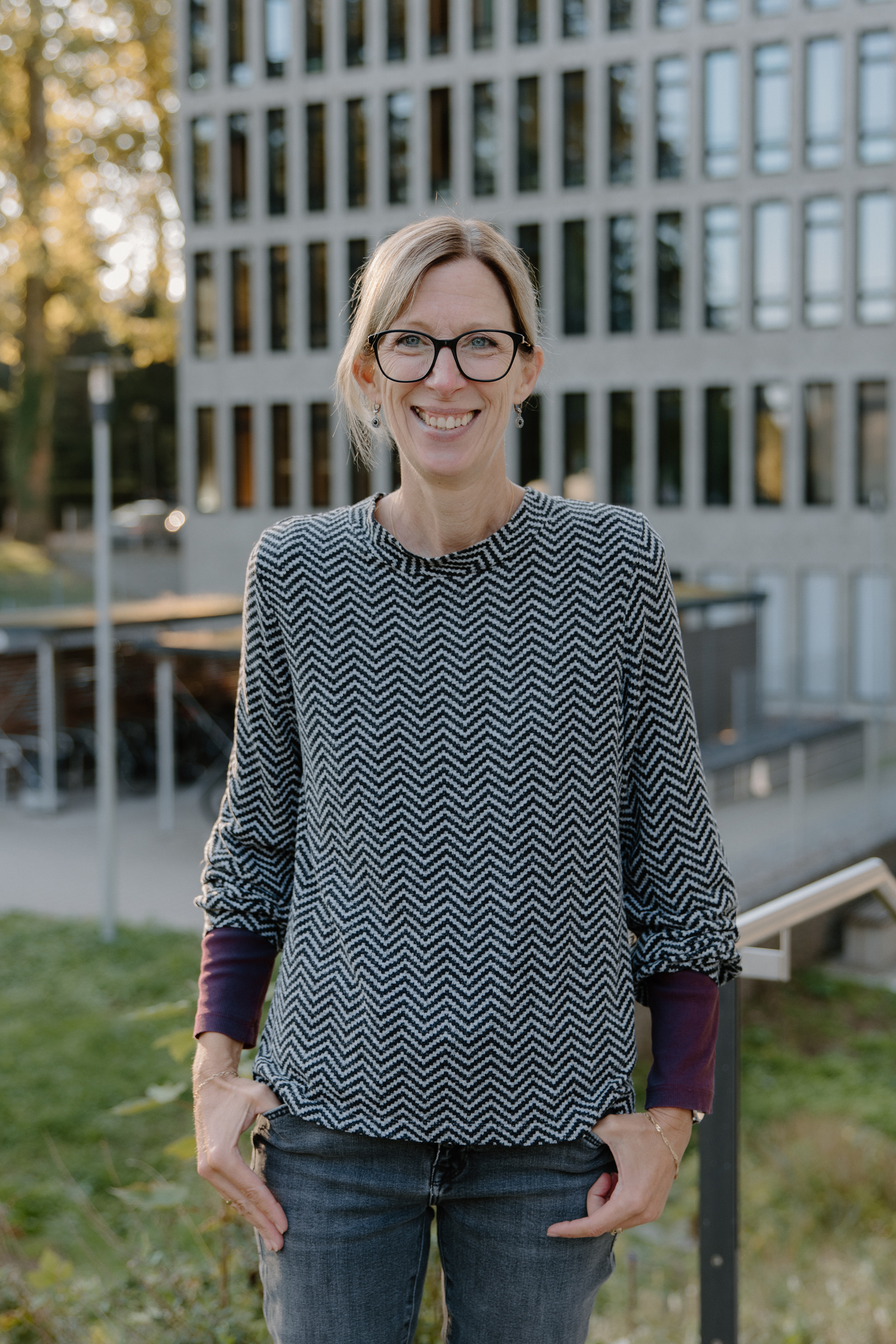 Auf dem Foto sieht man Sandra Cleiß unsere Präventionslehrerin.